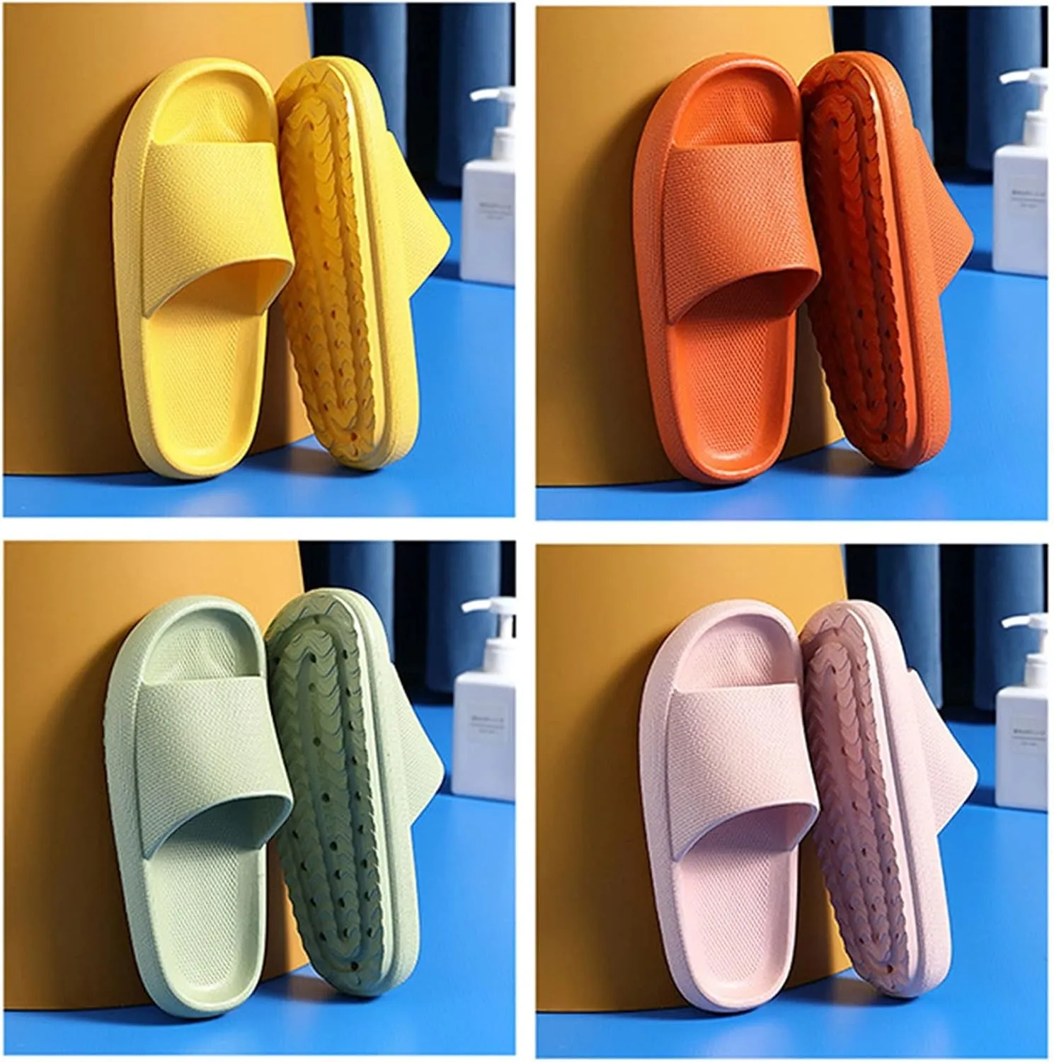 Mens Shower Shoes Slides for Women Cloud Slippers for Men Womens Slides Ultimate Comfort House Dorms Slippers