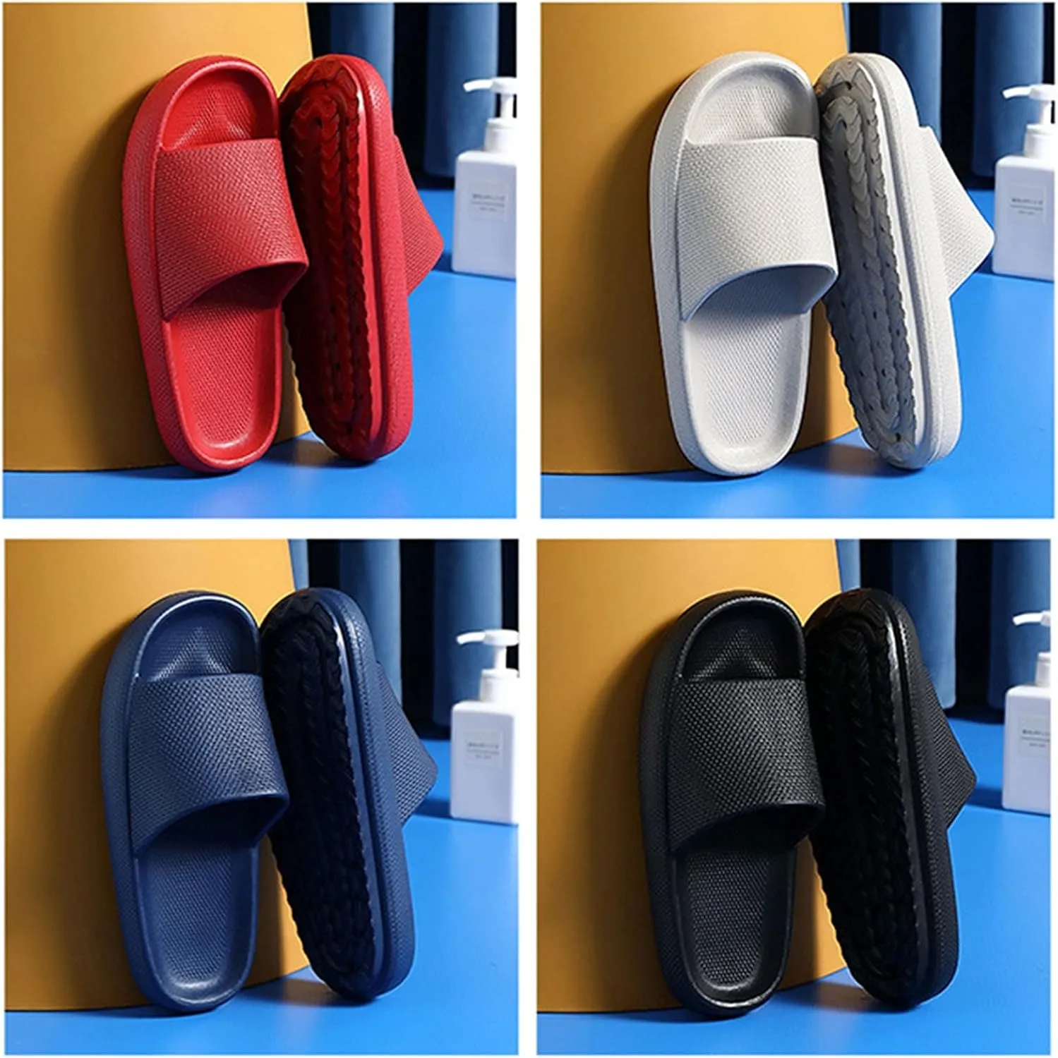 Mens Shower Shoes Slides for Women Cloud Slippers for Men Womens Slides Ultimate Comfort House Dorms Slippers