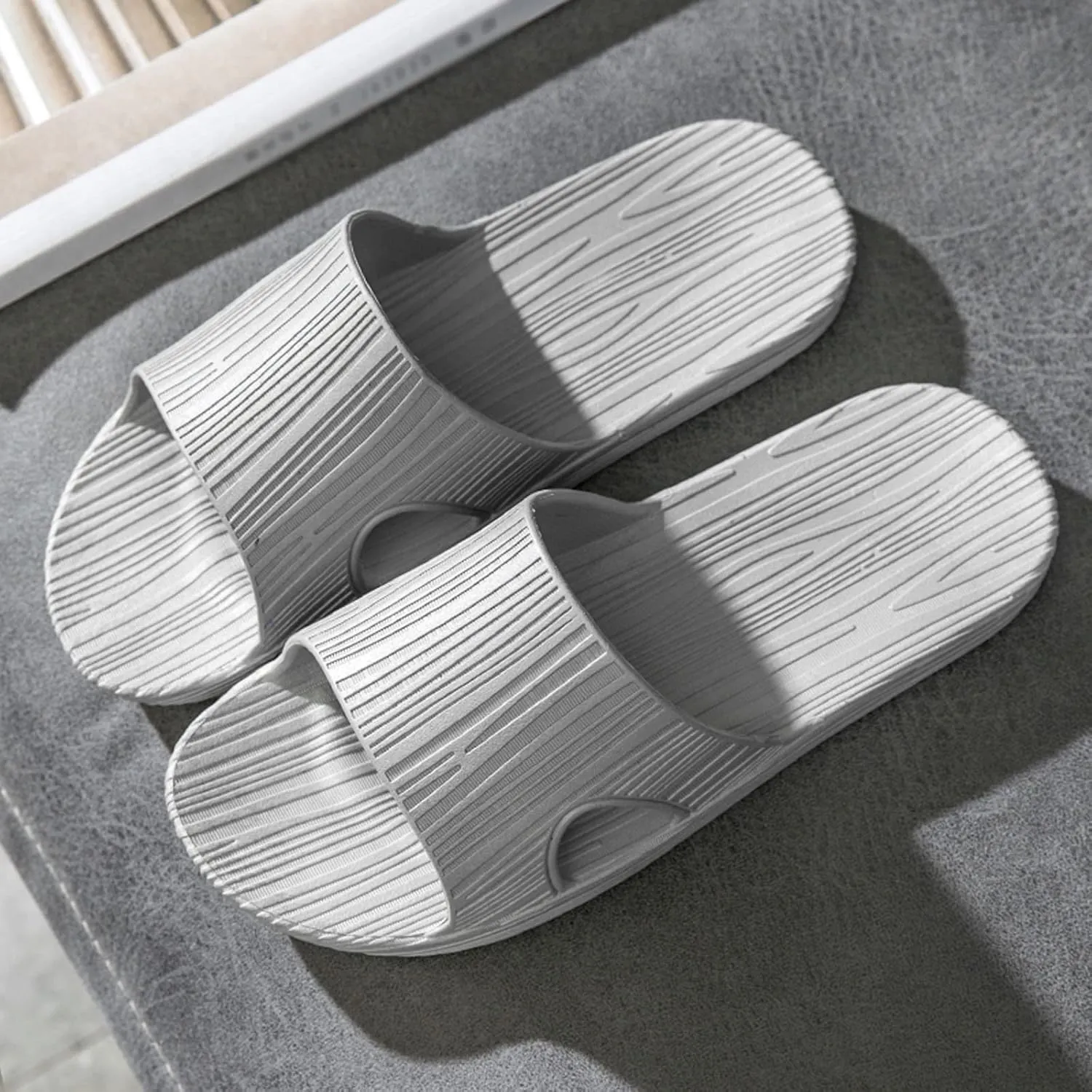 Mens Shower Shoes Womens Slides Bathroom Slippers Men Shower Shoes Women Beach Indoor Non Slip Slippers