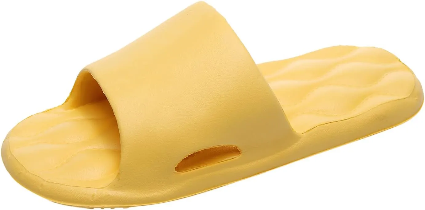 Mens Slides Womens Slides Cloud Slippers for Men Shower Shoes Women House Ultimate Comfort Bathroom Slippers