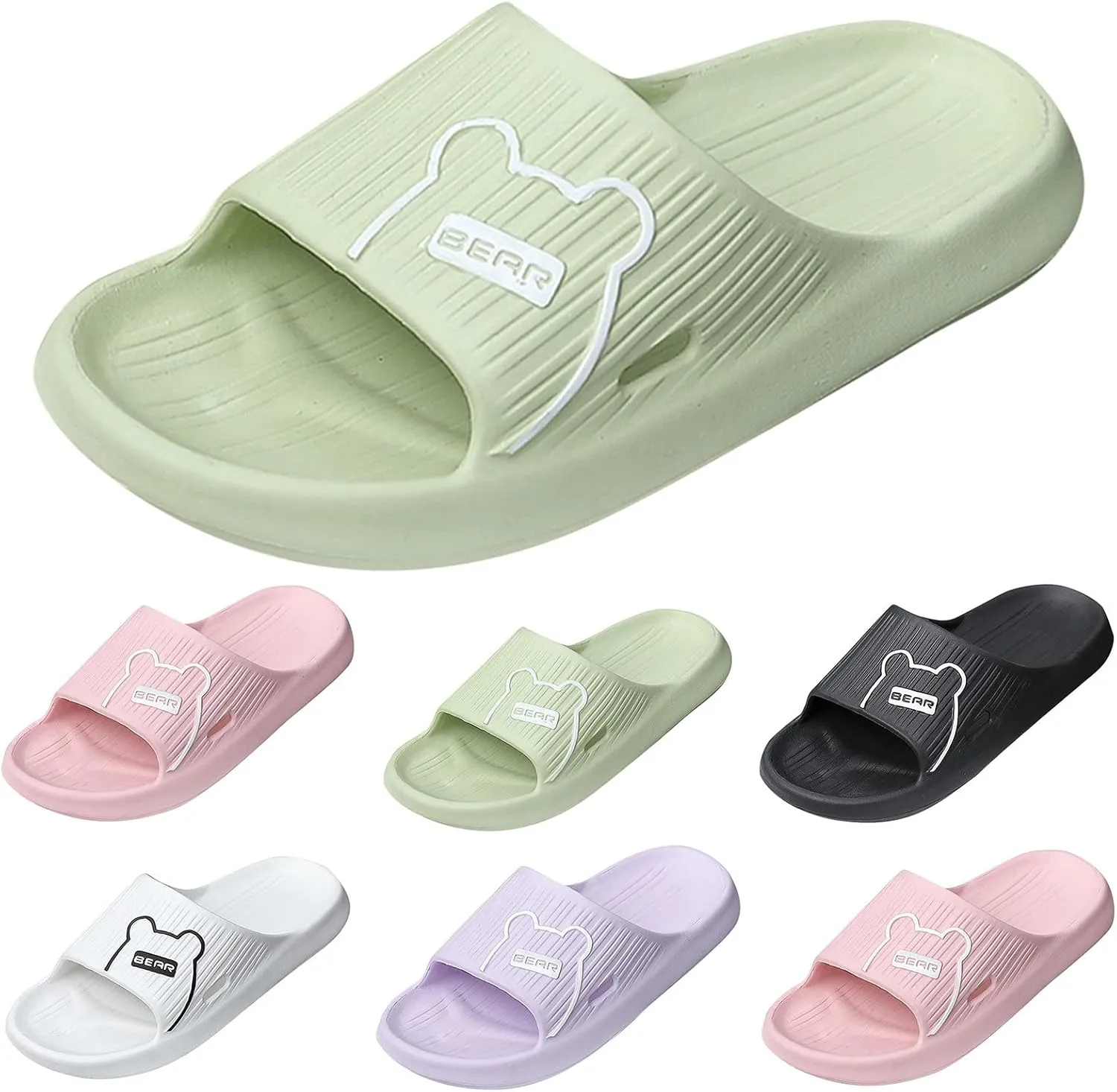 Mens Slides Womens Slides Cloud Slippers for Men Shower Shoes Women Public Ultra Comfort Pool Slippers