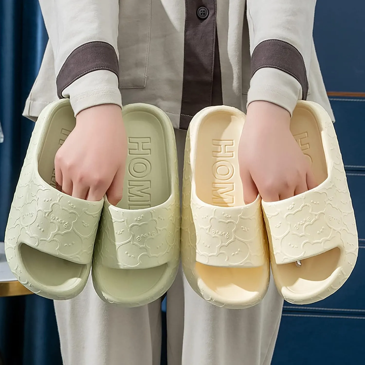 Mens Slides Womens Slides Mens Slippers Shower Shoes Women Open Toe Ultimate Comfort Non Slip Slippers