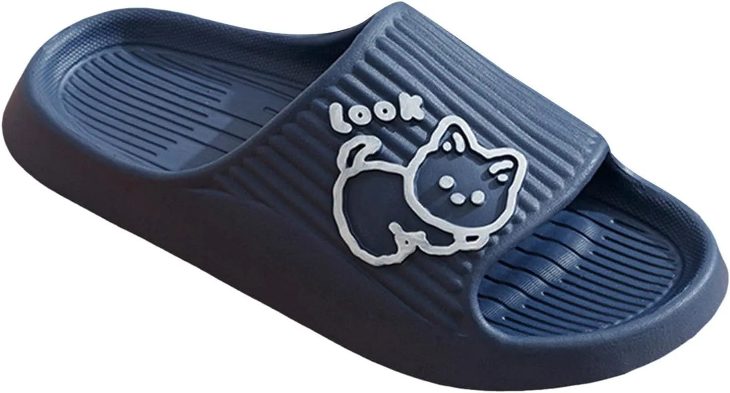Mens Slippers Shower Shoes Women Cloud Slippers for Men Womens Slides Quick Drying Pool Living Room