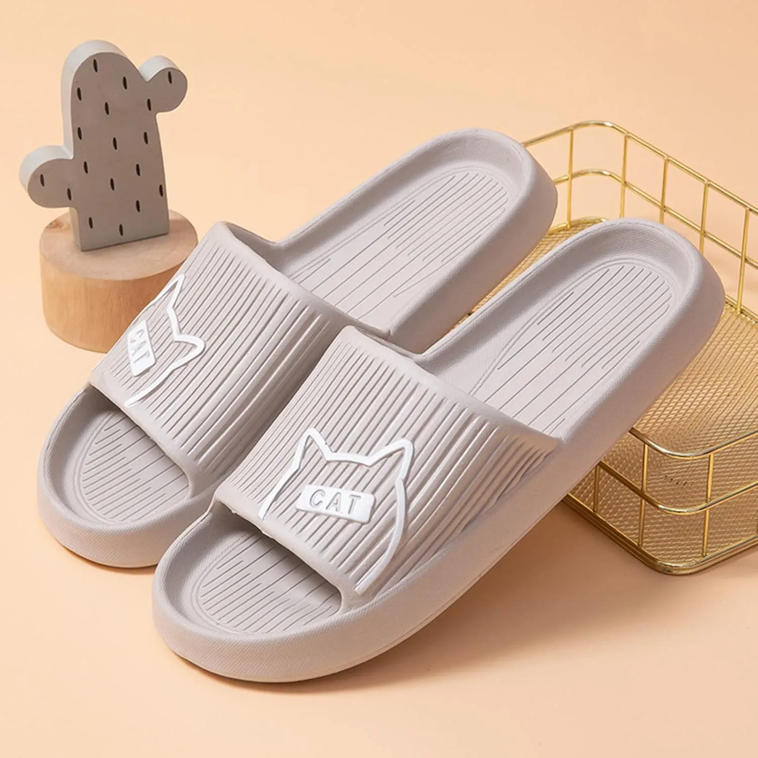 Mens Slippers Shower Shoes Women Mens Shower Shoes Womens Slides Living Room Bathroom Soft Sole Slippers