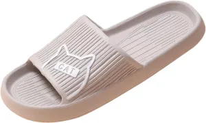 Mens Slippers Shower Shoes Women Mens Shower Shoes Womens Slides Living Room Bathroom Soft Sole Slippers