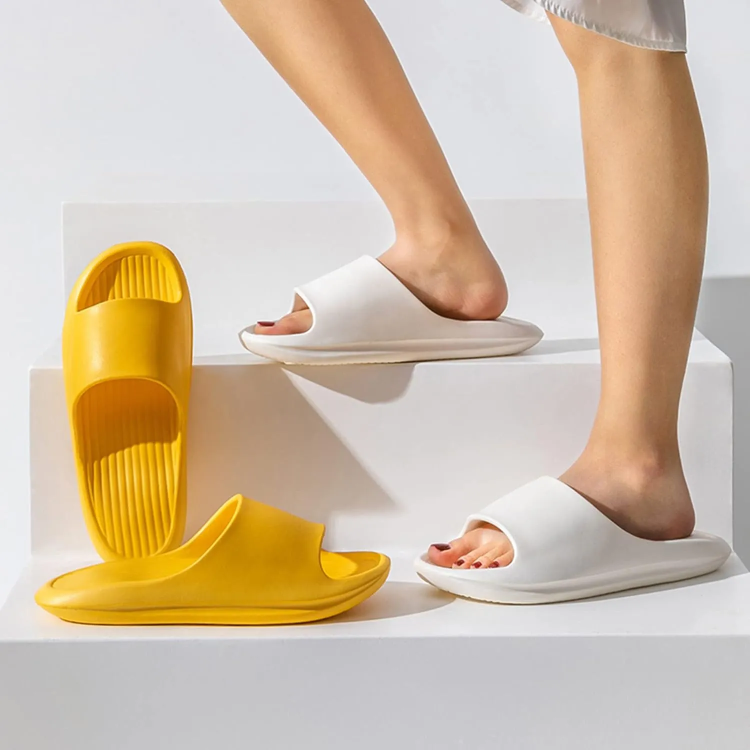Mens Slippers Slides for Women Bathroom Slippers Men Shower Shoes Women Public House Slides Indoor