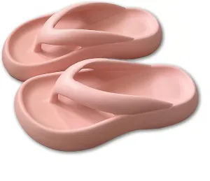 Non-Slip Cloud Flip Flops for Men Women Thick and Lightweight Bottom Beach Slides Pillow Soft Slides Sandals Cushion Beach Flip Flops EVA Comfy Bath Spa Walking Sandals