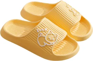 Pillow Slippers for Women and Men Shower Slides Non Slip Quick Drying Bathroom Ballerina Summer Slippers for Women