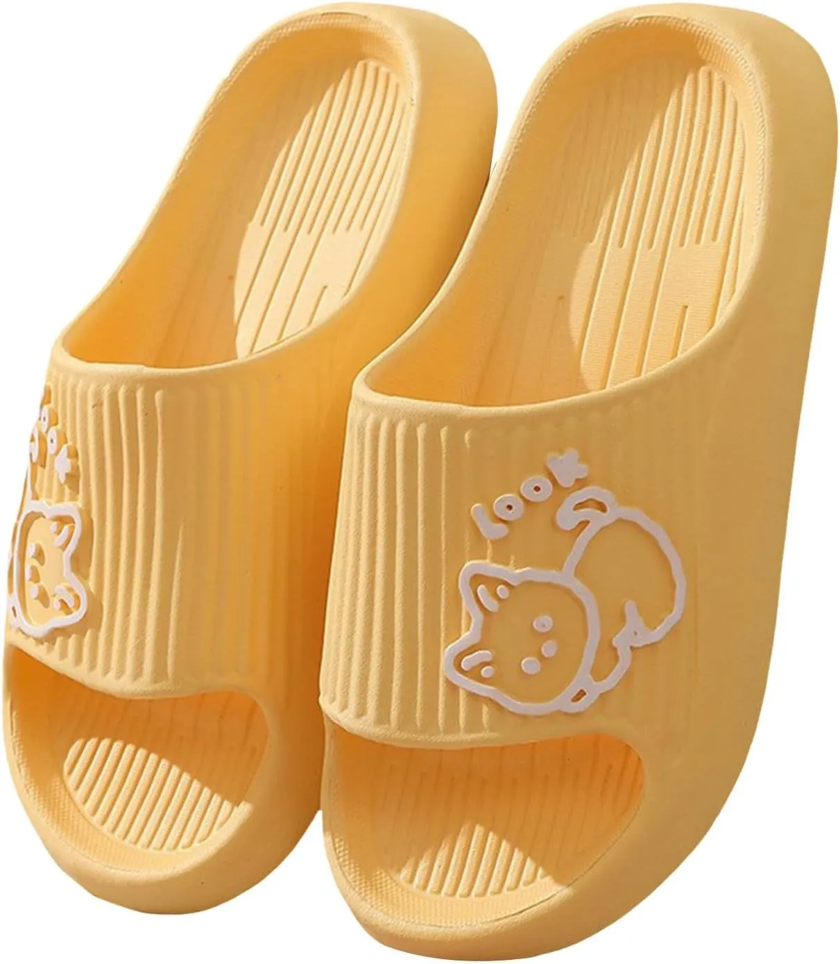 Pillow Slippers for Women and Men Shower Slides Non Slip Quick Drying Bathroom Ballerina Summer Slippers for Women