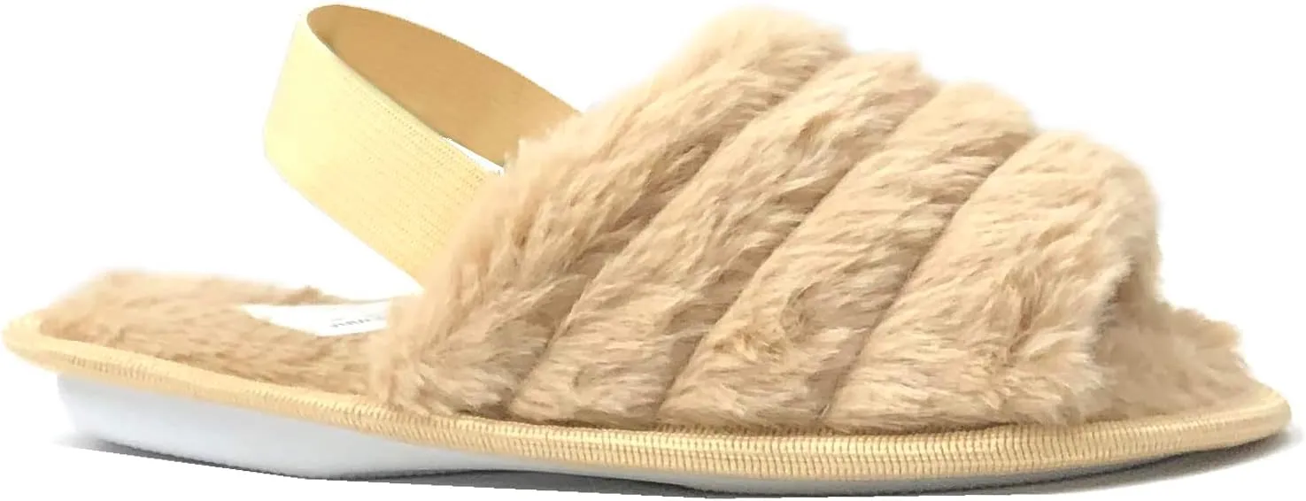 REDVOLUTION Women's Moccasin Slipper Faux Fur Lined Suede House Shoe with Indoor Outdoor Rubber Sole