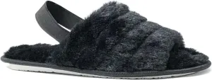 REDVOLUTION Women's Moccasin Slipper Faux Fur Lined Suede House Shoe with Indoor Outdoor Rubber Sole