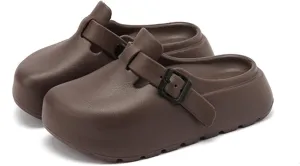 SALIGNA Women's Platform Clogs Adjustable Buckle Non Slip Sandals Slip On Clog Slippers Garden Shoes Outdoor Beach Shoes