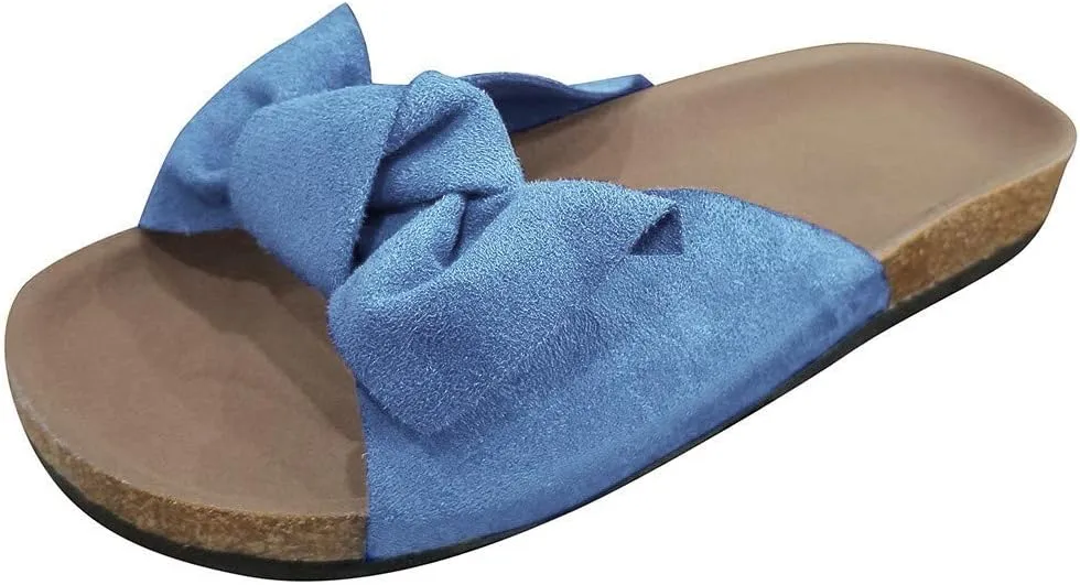 Sandals for Women Wide Width,Women Wedge Heel Sandals Sandals Floral Roman Flat Slippers Casual Beach Indoor Outdoor Shoes