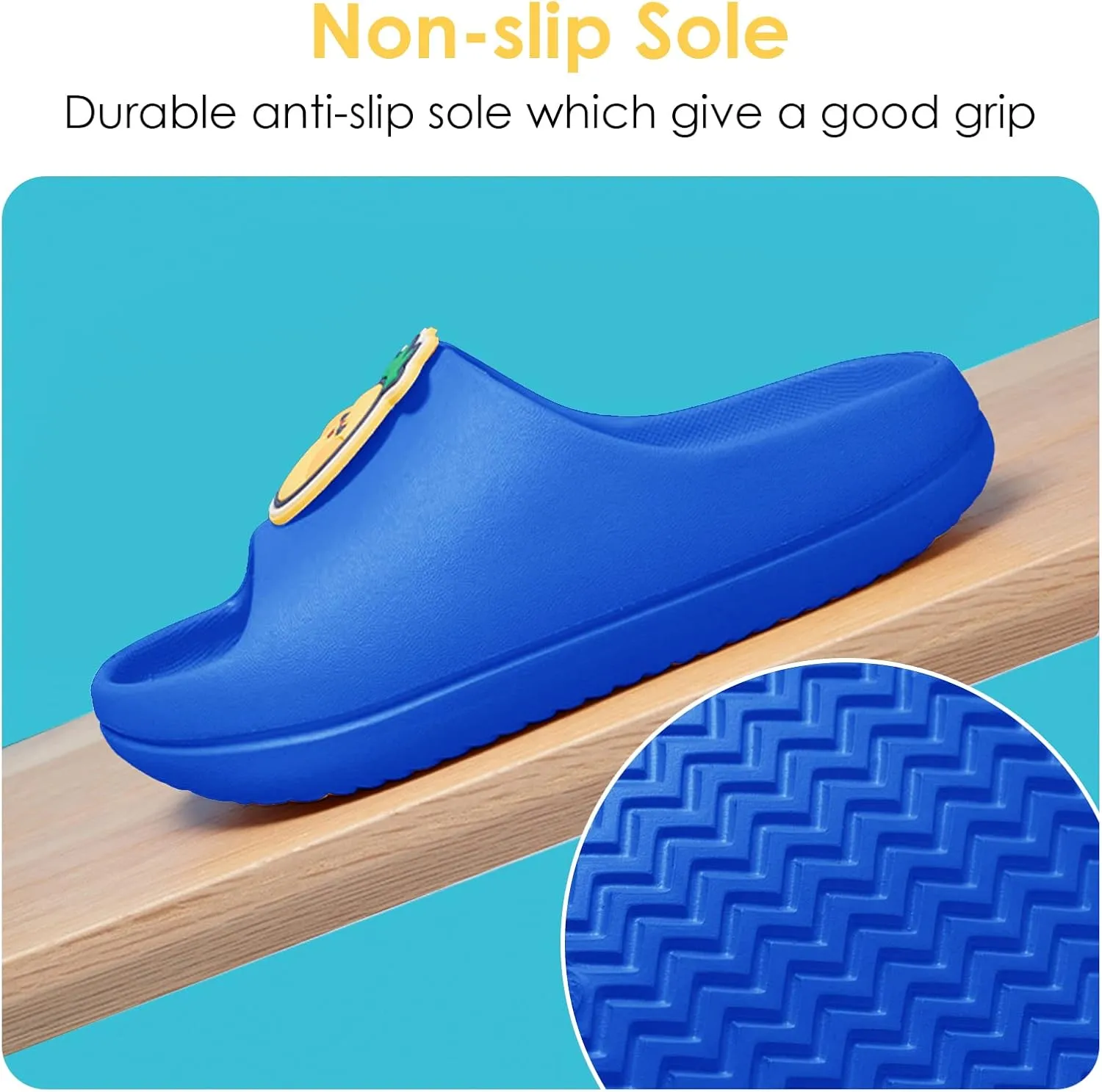 SEAUR Kids Boy Cloud Slippers for Girls Summer Quick-Drying Thickened Non-Slip Sandals Beach Cute Fruit Slides