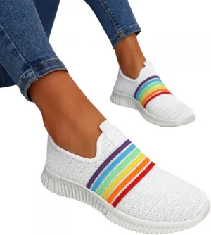 Shoes for Women Sneakers Sneakers for Women Chunky Sneakers for Women Casual Sneakers for Women Fashion Casual Breathable Round Toe Slip On Shoes Flat