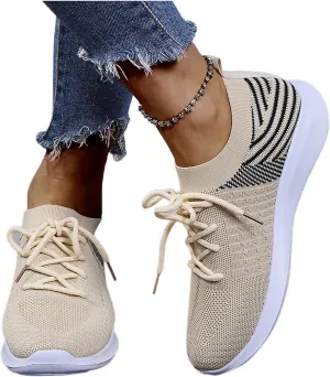 Shoes for Women Sneakers Sneakers for Women Slip On Sneakers Women Sneakers for Women Casual Running Shoes Comfy Outdoor Walking Shoes Breathable Slip On Casual Shoes