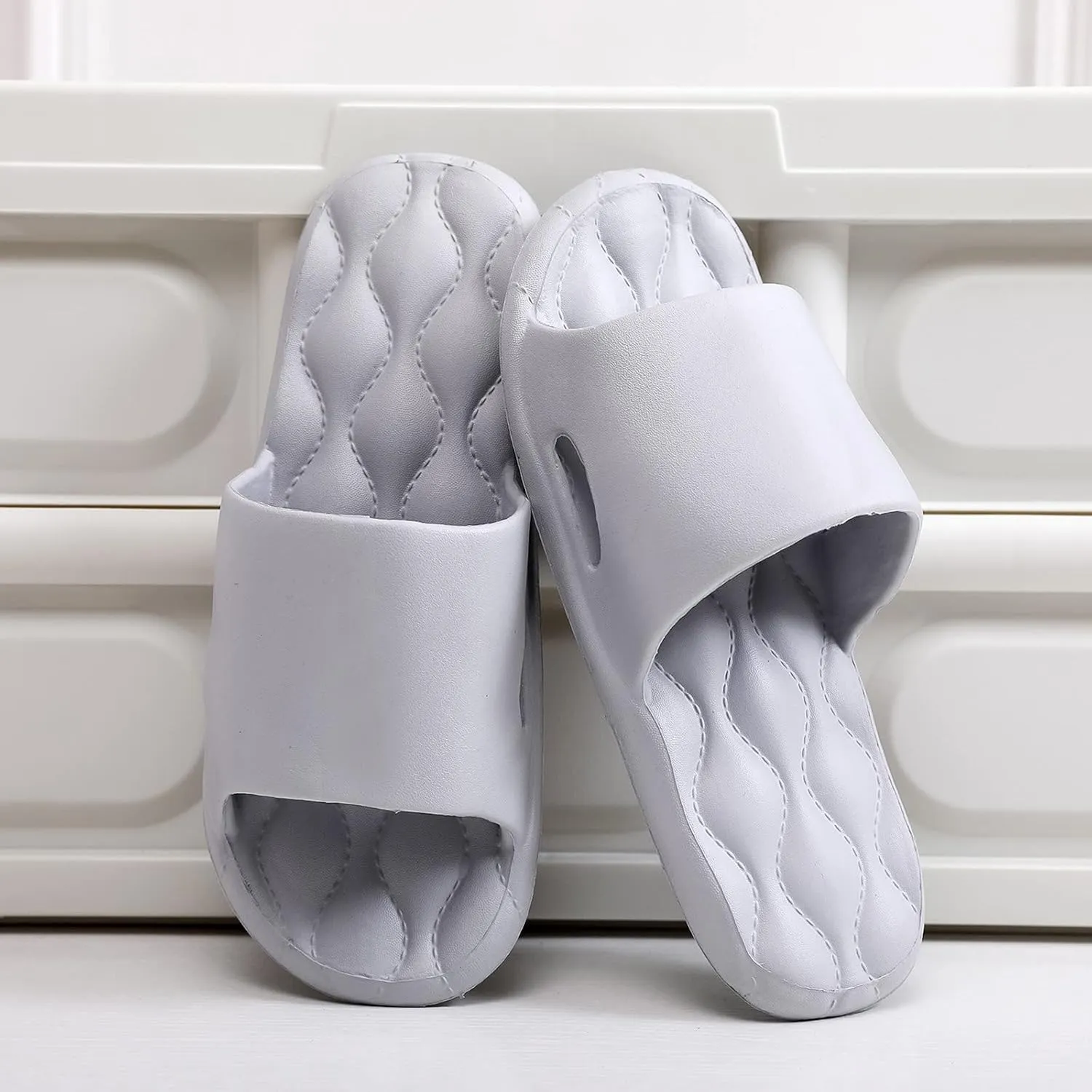 Shower Shoes for Women Non Slip Indoor Home House Beach Shoes Soft Soled Slides Women's Cloud Slides