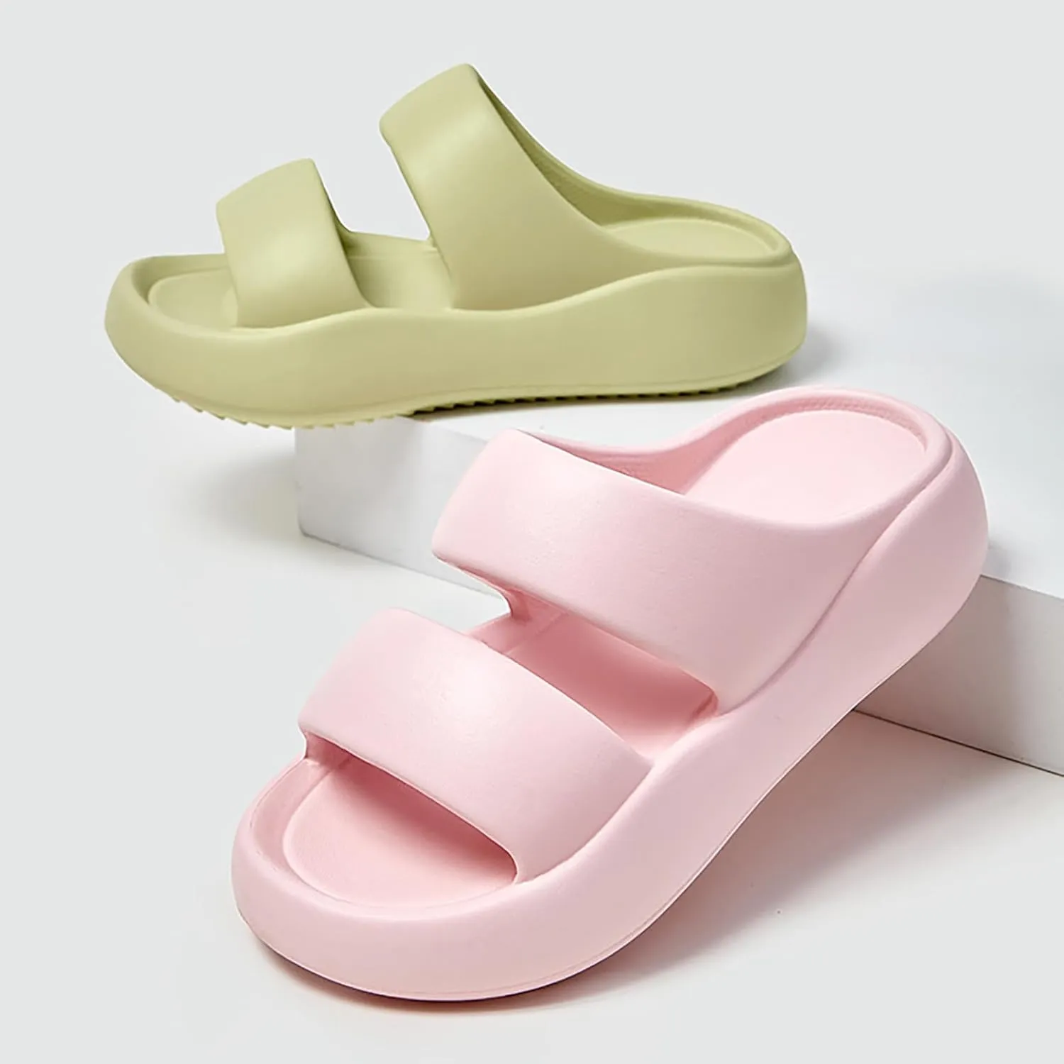 Shower Shoes Mens Bath Slippers Womens Cloud Slides Pillow Slippers House Home Dry Quickly Quick Drying