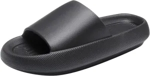 Showers Sandals Mens Pillow Slippers Womens Shower Shoes Indoor Slipper Shower Slides Comfort Lightweight Open Toe