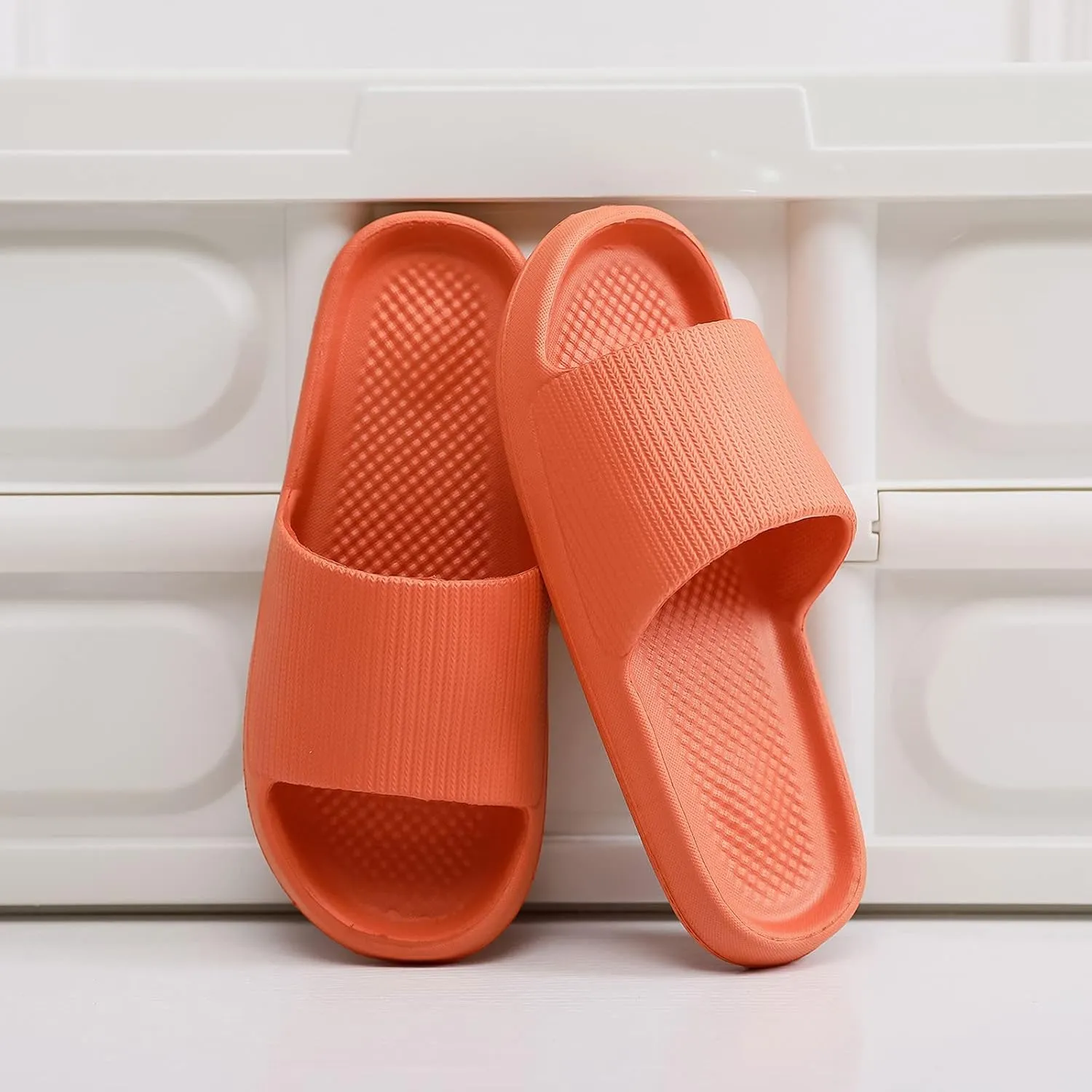 Slides for Men Slides for Women Cloud Slippers Men Shower Shoes Women Bathroom Spa Indoor Outdoor Slippers