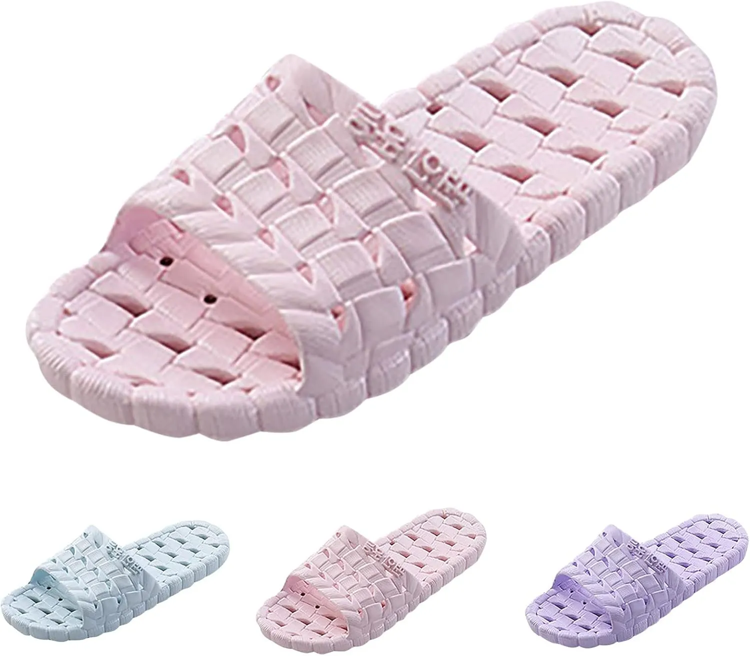Slides for Men Slides for Women Mens Slippers Shower Shoes Women Ultimate Comfort Drainage Hole Comfortable Slippers