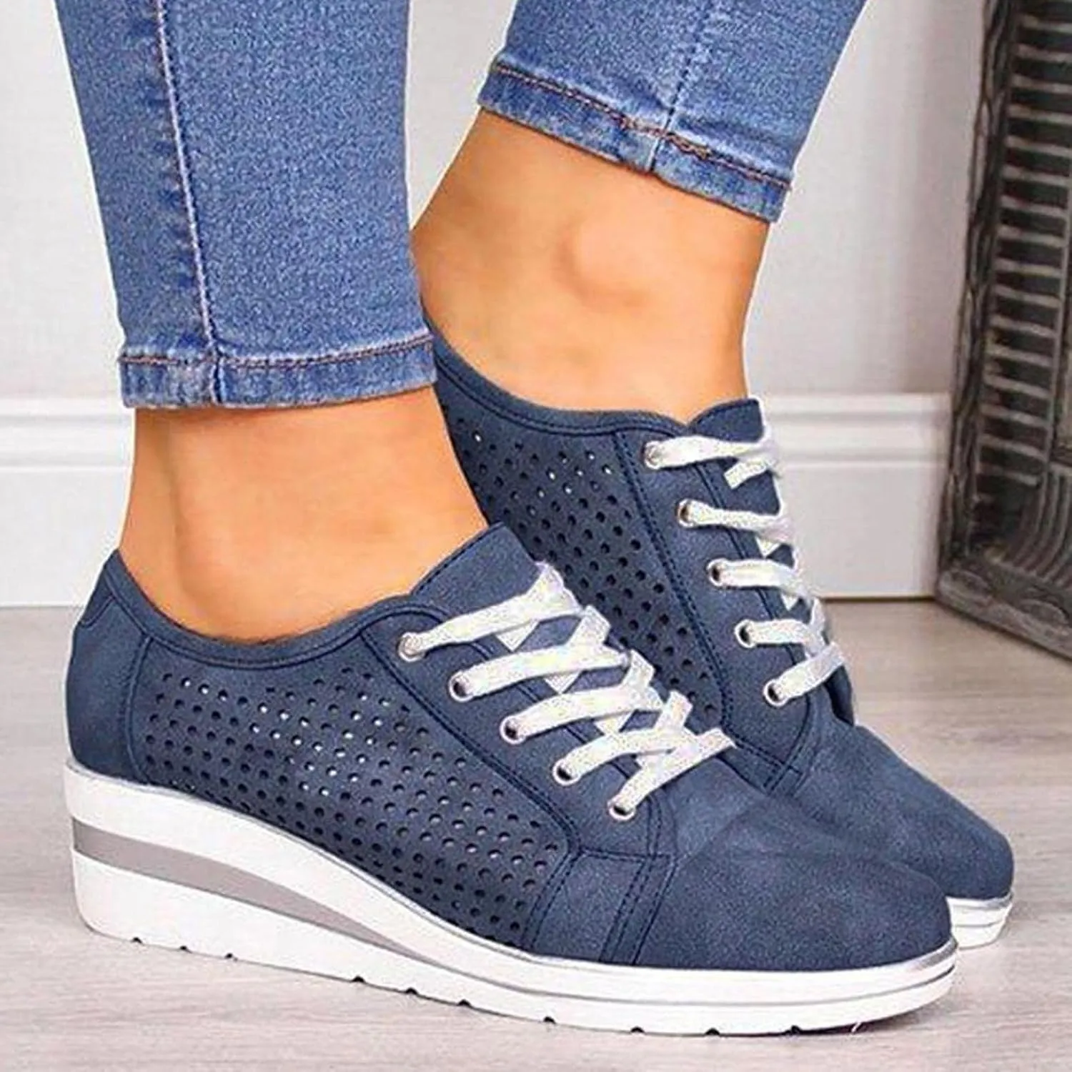 Sneakers for Women Fashion Walking Shoes Slip On