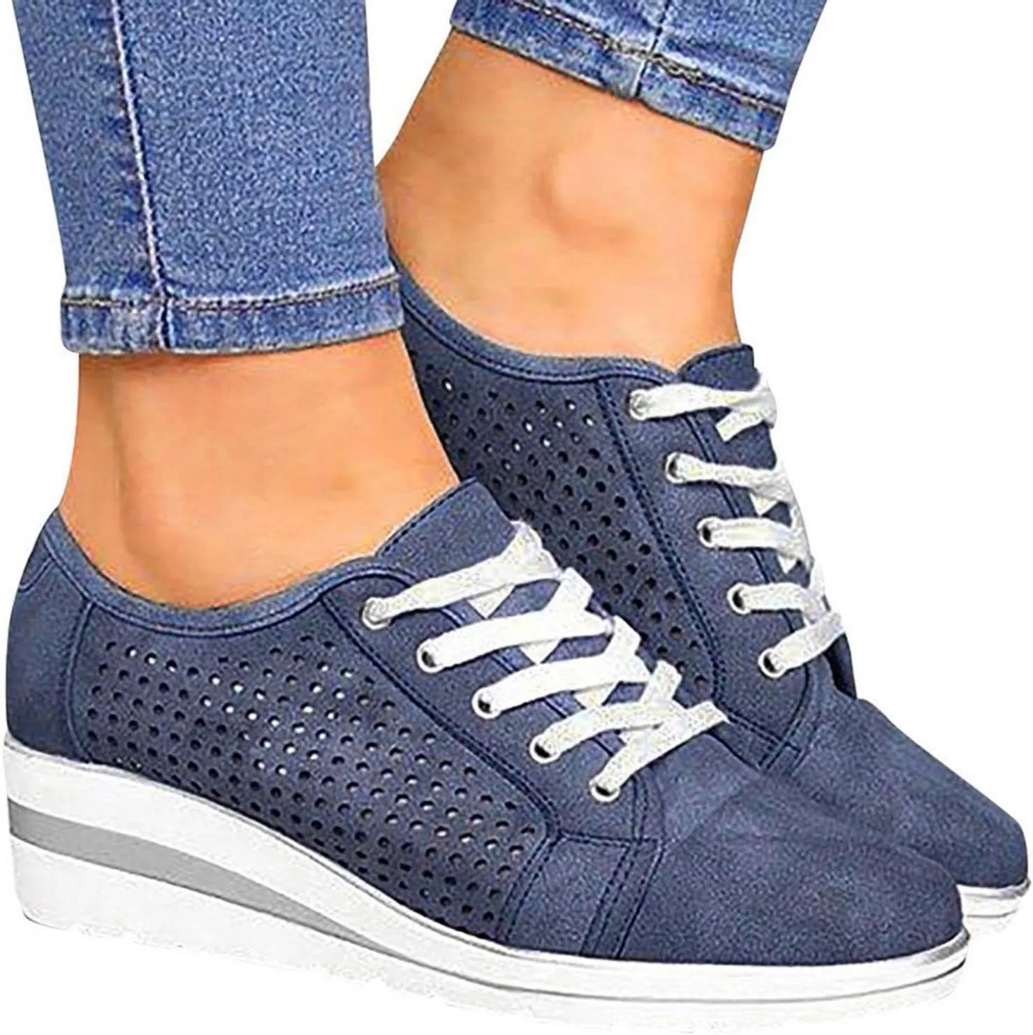 Sneakers for Women Fashion Walking Shoes Slip On