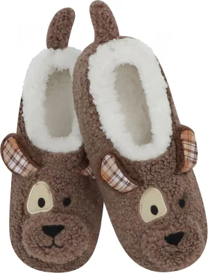 Snoozies Skinnies Slipper Socks Animal Barn – Cozy, Foldable Slippers for Women, Non Slip Socks for Travel & Indoors