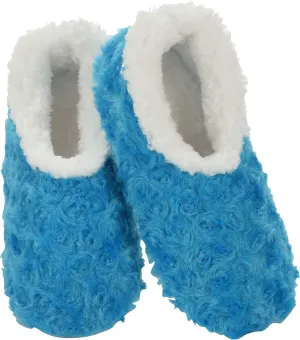 Snoozies Womens Slipper Socks - Cozy Slippers for Women - Fuzzy House Slippers for Indoor Use - Soft Sole Slippers - Roses in Bloom