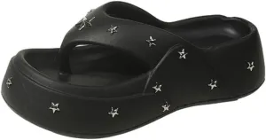 Star Platform Flip-flops Women Punk Comfortable Stylish Summer Non-slip Sandals