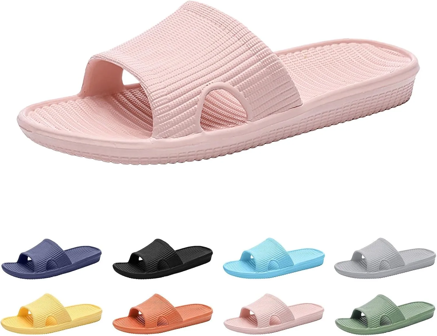 Summer Slides Sandals for Women Quick Drying Non Slip Slippers Beach Non Slip Sandals Shower Slides for Women