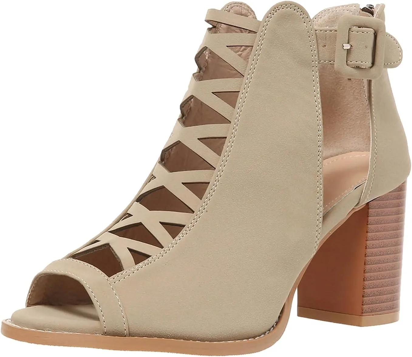 Summer Versatile Sandals for Women Comfortable Stylish Cut Out Design Mesh Chunky Heel High Heel Shoes Girls Size 4t