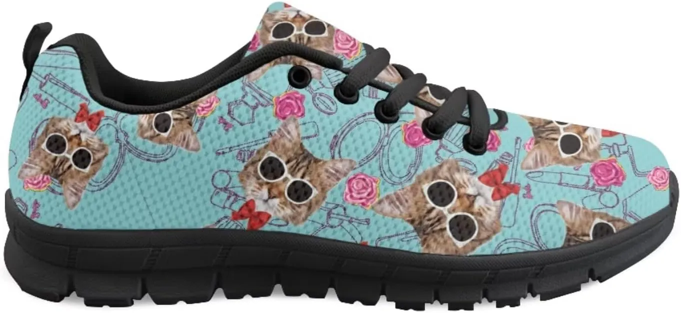 SYtrade Tennis Shoes Slip On Women's Fashion Sneaker Black Sole Run Sneakers