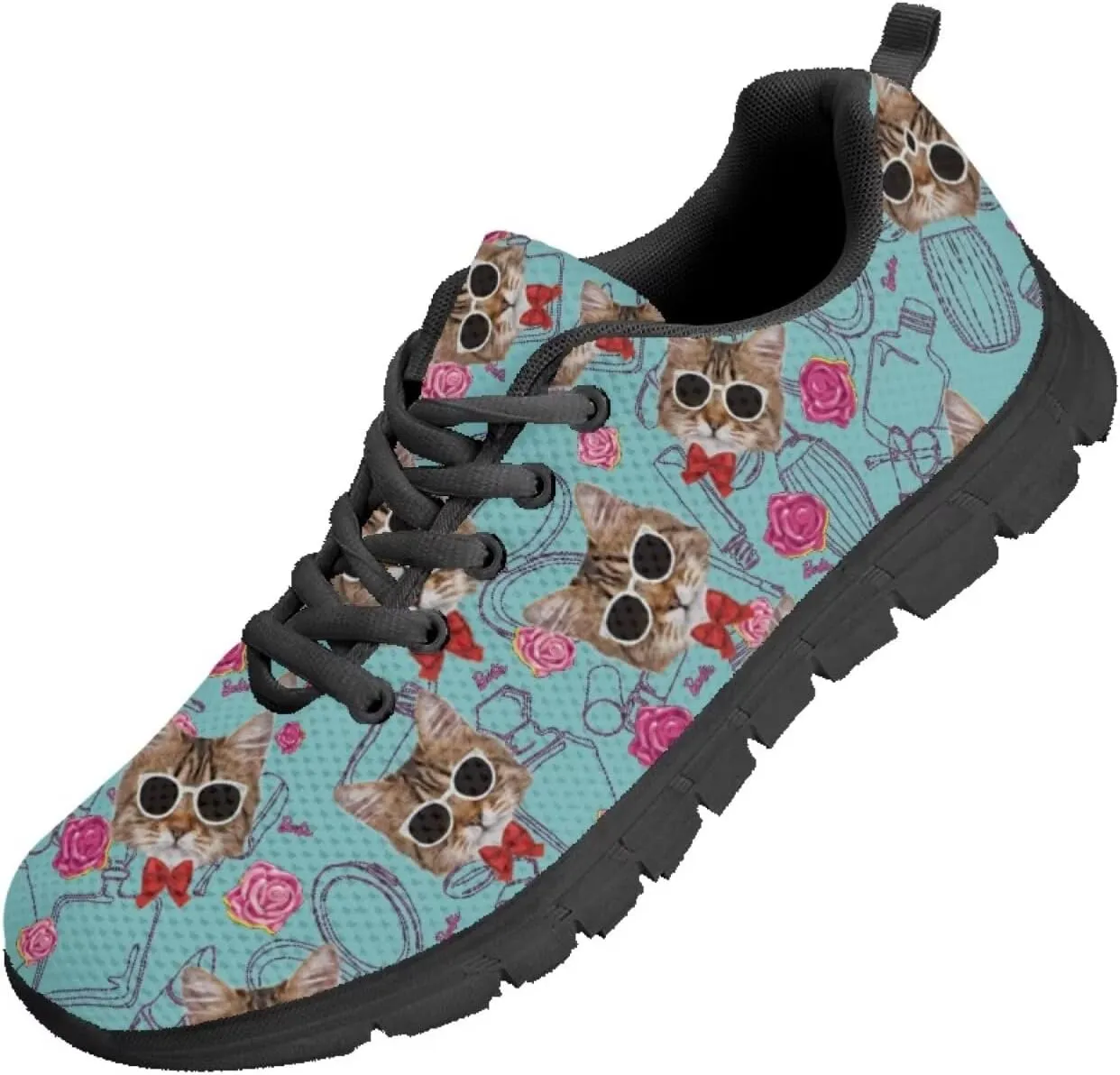 SYtrade Tennis Shoes Slip On Women's Fashion Sneaker Black Sole Run Sneakers