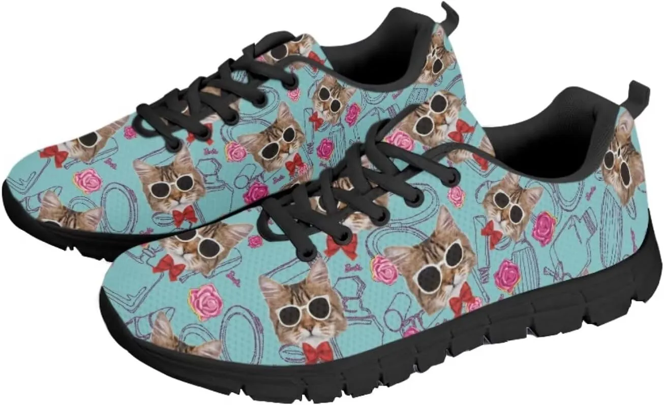 SYtrade Tennis Shoes Slip On Women's Fashion Sneaker Black Sole Run Sneakers