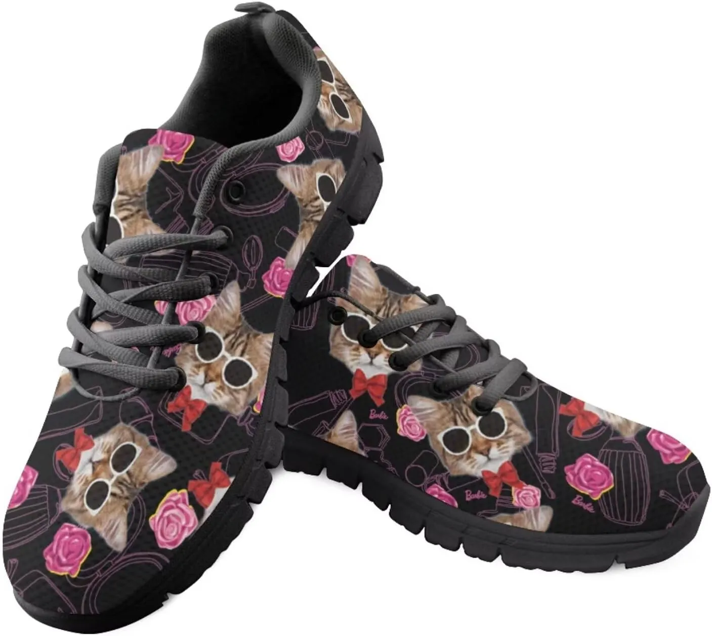 SYtrade Tennis Shoes Slip On Women's Fashion Sneaker Black Sole Run Sneakers