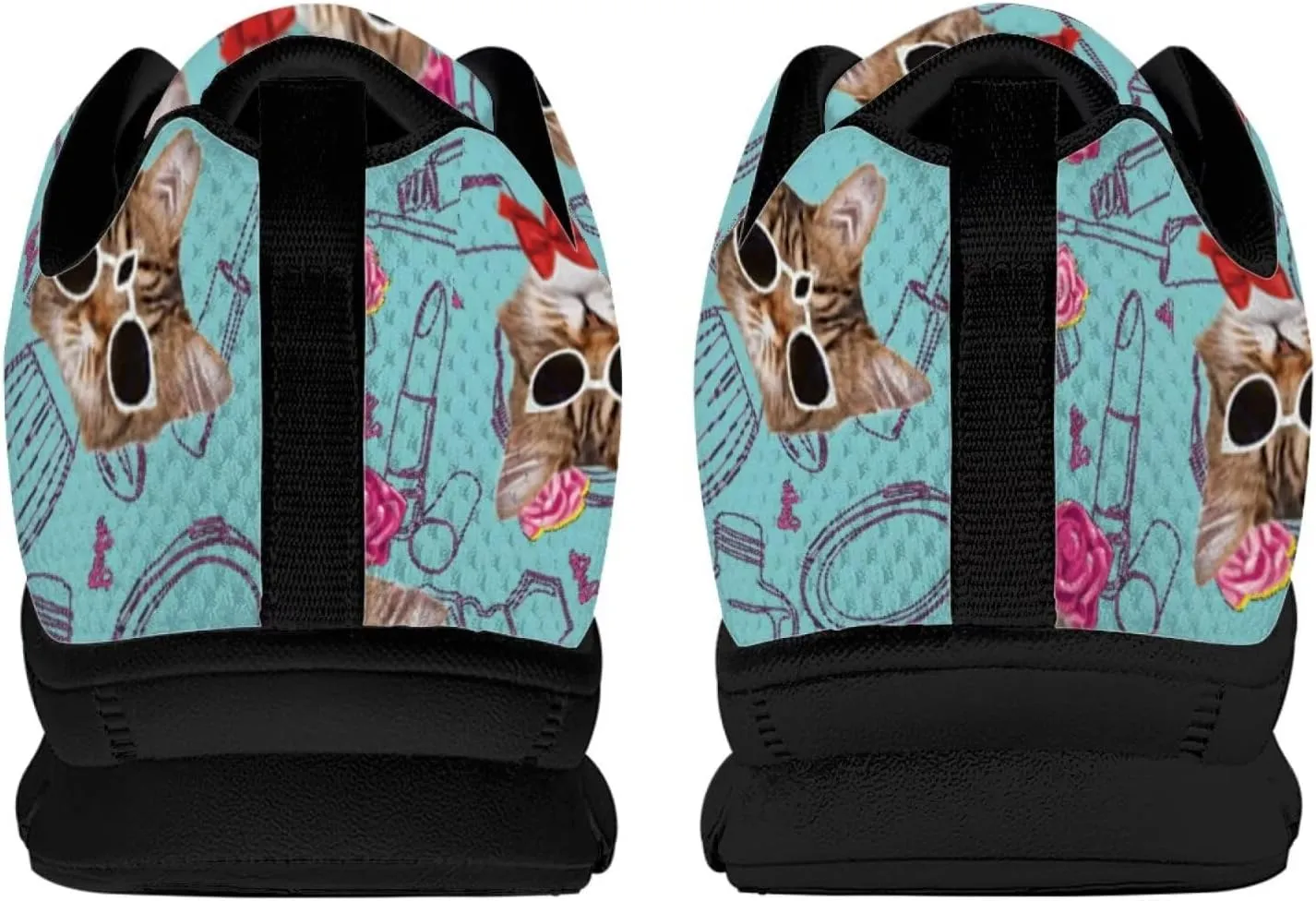 SYtrade Tennis Shoes Slip On Women's Fashion Sneaker Black Sole Run Sneakers