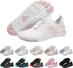 Thatrich Hike Barefoot Shoes for Women Men Wide Toe Box Sneakers Non-Slip Waterproof Comfy Breathable Water Shoe Hiking Travel Athletic Zero Drop Running Grounded Footwear Lightweight Casual Unisex