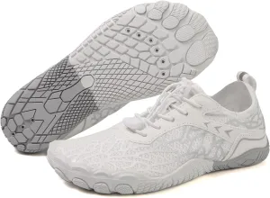 Thatrich Hike Barefoot Shoes for Women Men Wide Toe Box Sneakers Non-Slip Waterproof Comfy Breathable Water Shoe Hiking Travel Athletic Zero Drop Running Grounded Footwear Lightweight Casual Unisex