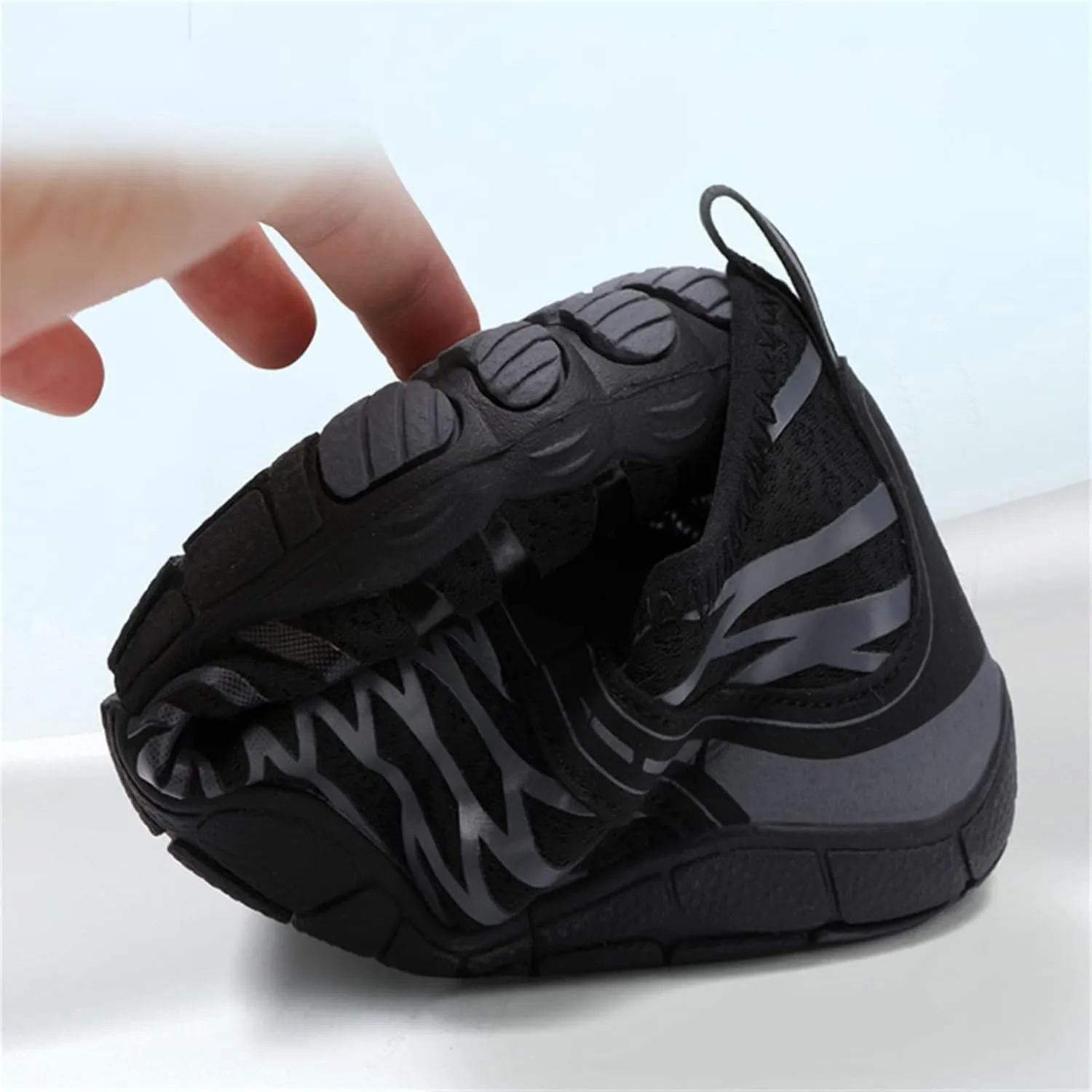 Thatrich Hike Barefoot Shoes for Women Men Wide Toe Box Sneakers Non-Slip Waterproof Comfy Breathable Water Shoe Hiking Travel Athletic Zero Drop Running Grounded Footwear Lightweight Casual Unisex