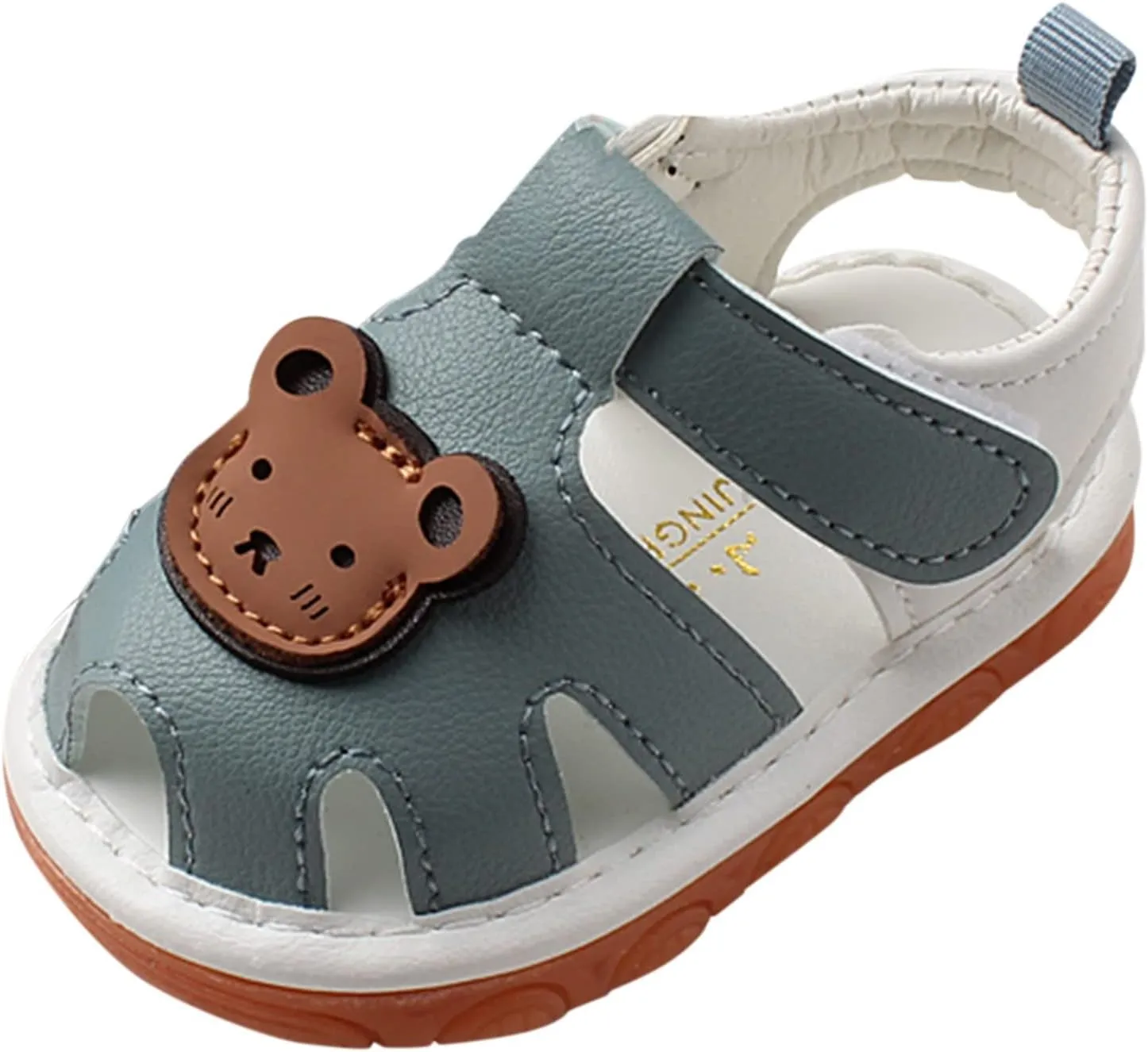 Toddler Baby Non Slip Sandals Lightweight Breathable Sneakers Luminous Run Sandals Adjustable Anti Slip Shoes