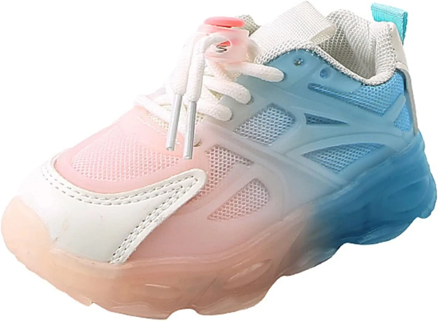 Unisex-Child Lights Up Sneaker Lightweight Breathable Running Shoes Kids Soft Sole Casual Sport Glowing Sneakers