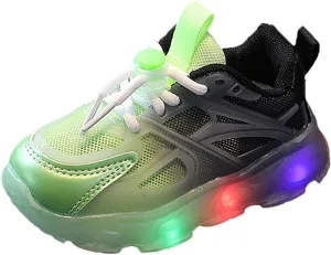 Unisex-Child Lights Up Sneaker Lightweight Breathable Running Shoes Soft Sole Casual Sport Sneaker for Big Girl Shoe