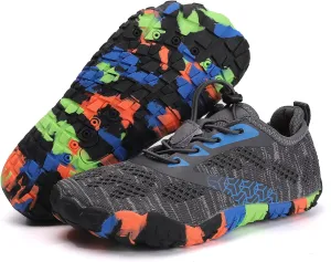 Water Shoes for Kids Boys Girls Aqua Athletic Sneakers Barefoot Beach Swim Pool Lightweight Sport Fast Dry Shoes(Toddler/Little Kid/Big Kid)