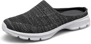 Womens Backless Slip on Mesh Sneakers Slip on Shoes Lightweight Breathable Comfortable Walking Shoe Summer Vacation Travel Shoes Closed Toe Slippers Orthopedic Clogs Shoe