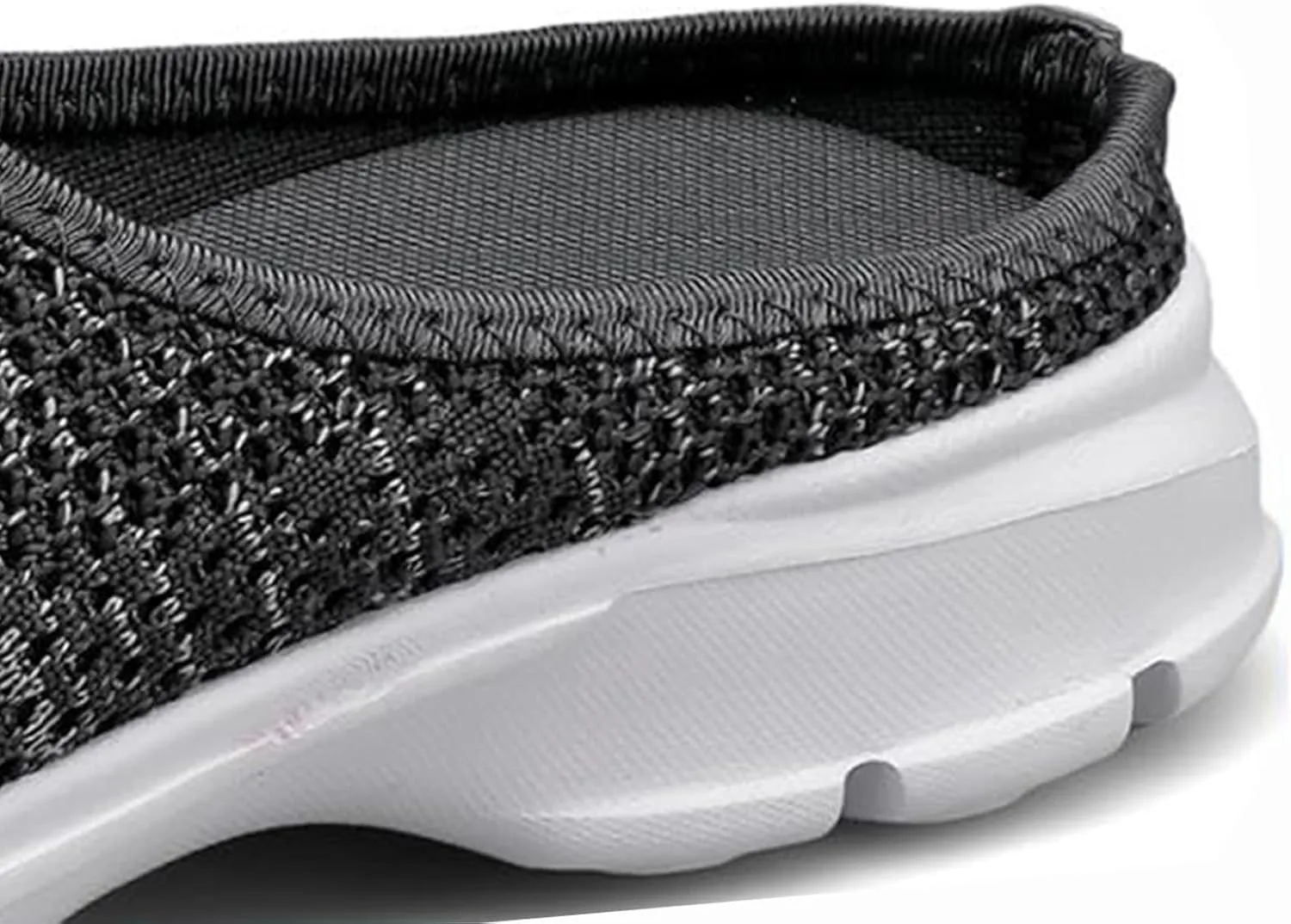Womens Backless Slip on Mesh Sneakers Slip on Shoes Lightweight Breathable Comfortable Walking Shoe Summer Vacation Travel Shoes Closed Toe Slippers Orthopedic Clogs Shoe