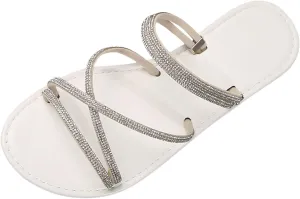 Women's Bohemian Beach Sandals Comfortable Ankle Strap Outdoor Walking Shoes Comfortable Walking Flat Sandals