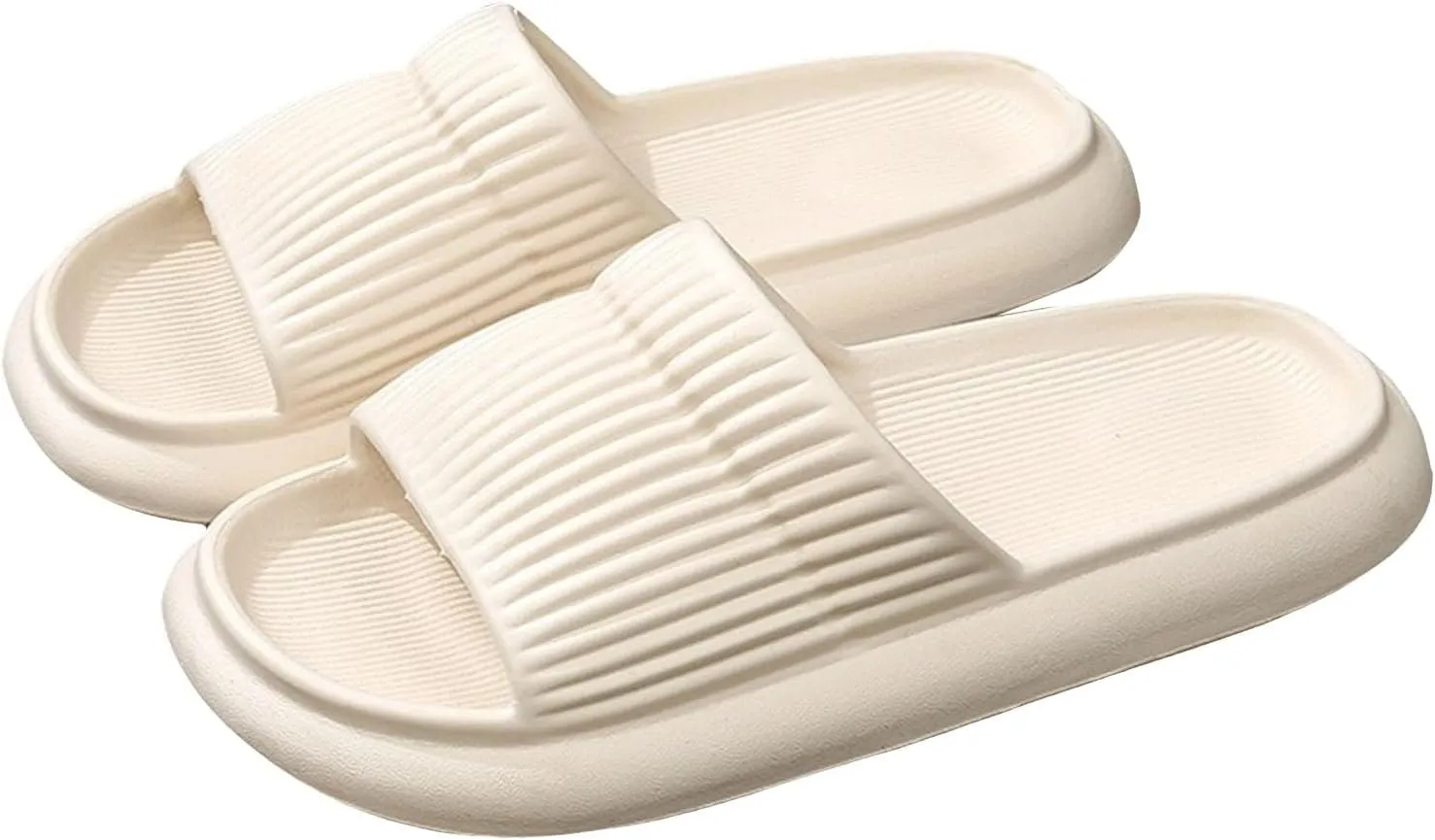 Women's Cloud Slides Shower Shoes with Drainage Holes Beach Non Slip Sandals Cloud Slippers for Women