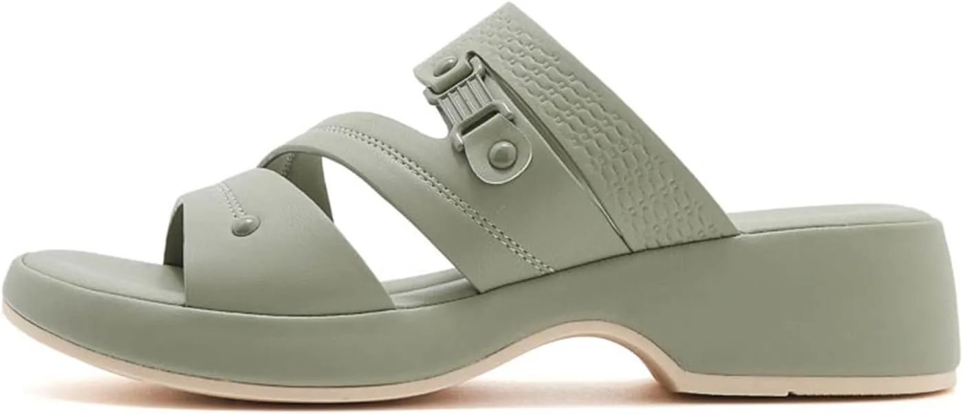 Womens Comfortable Wedge Sandals with Arch Support-Slip On Dressy Open Toe Summer Walking Shoes for Beach Vacation and Casual Wear
