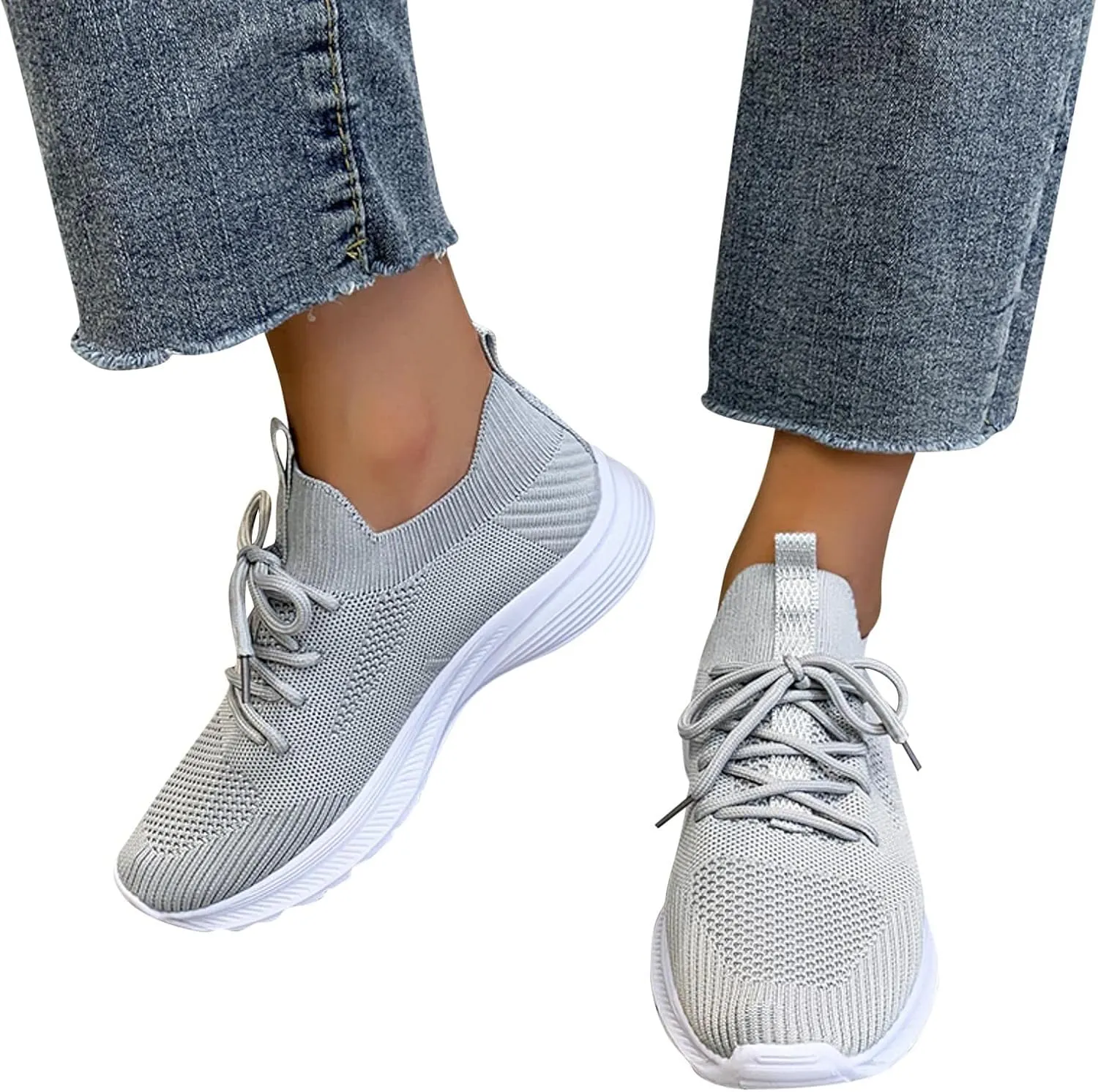 Womens Fashion Walking Running Shoes Lightweight Breathable Mesh Tennis Shoes Non Slip Athletic Workout Gym Sneakers Shoes
